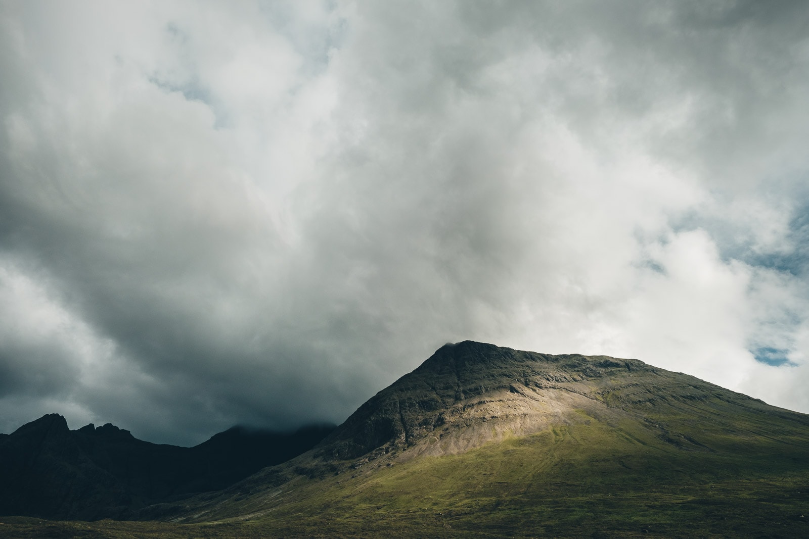 Isle of Skye Fairy Pools Moody Sky and Sunlight