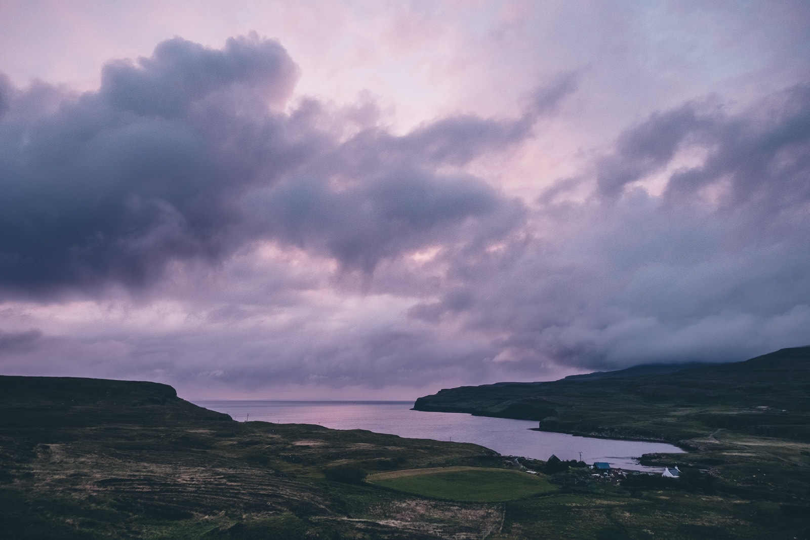 Isle of Skye Purple Sky Sunset