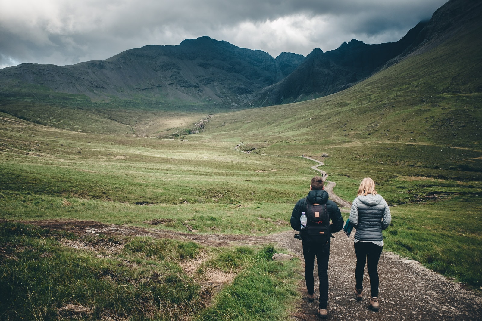 Isle of Skye Stu and Ali Path to Fairy Pools