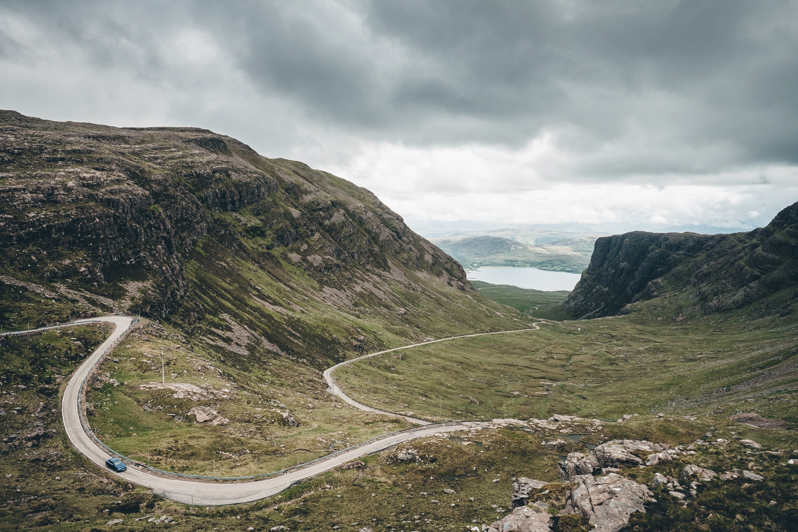 Scotland Applecross Bealch na Ba Road Ascent