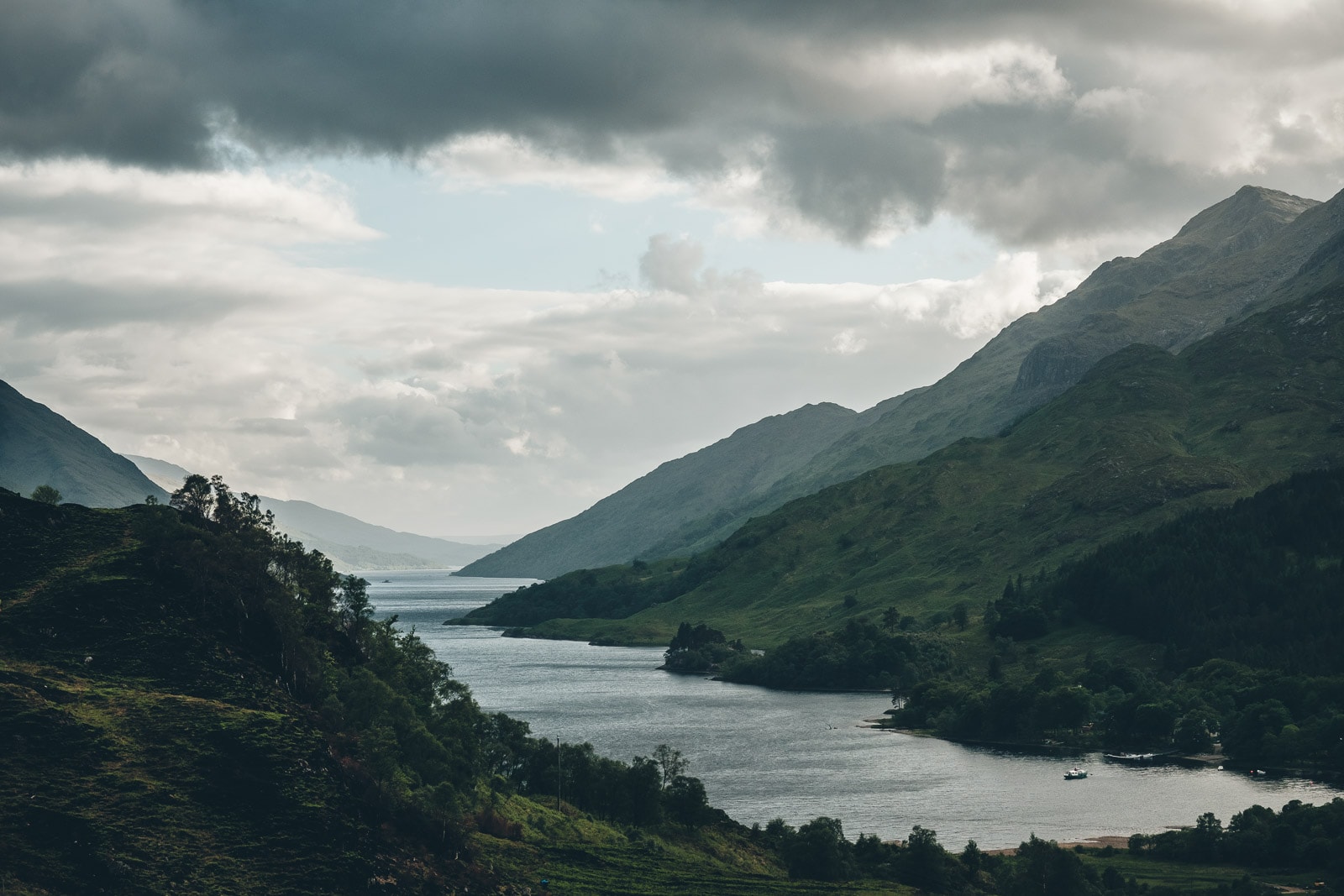 Scotland Fort William View From Glenfinnan Viaduct over Loch