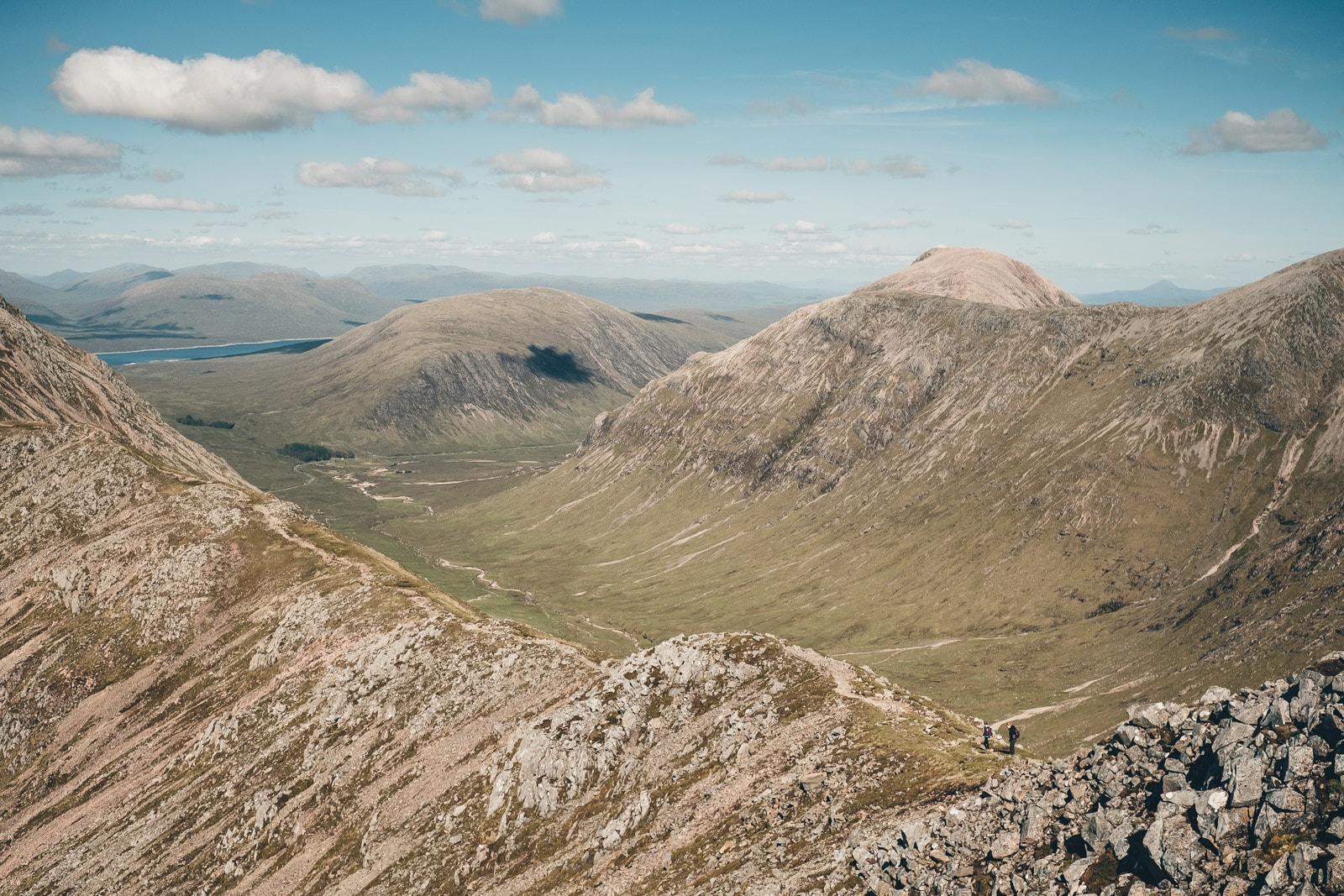 Scotland Glencoe Anna and Ali tiny hikers along ridge