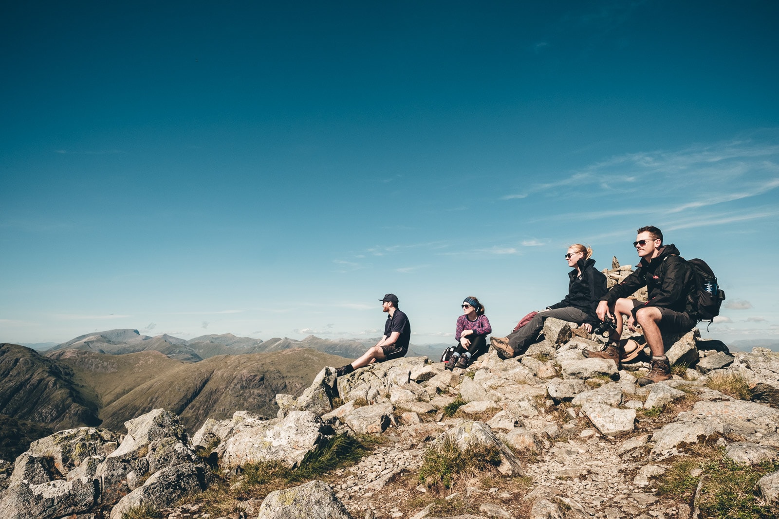 Scotland Glencoe Looking Out on top of Stob Dubh