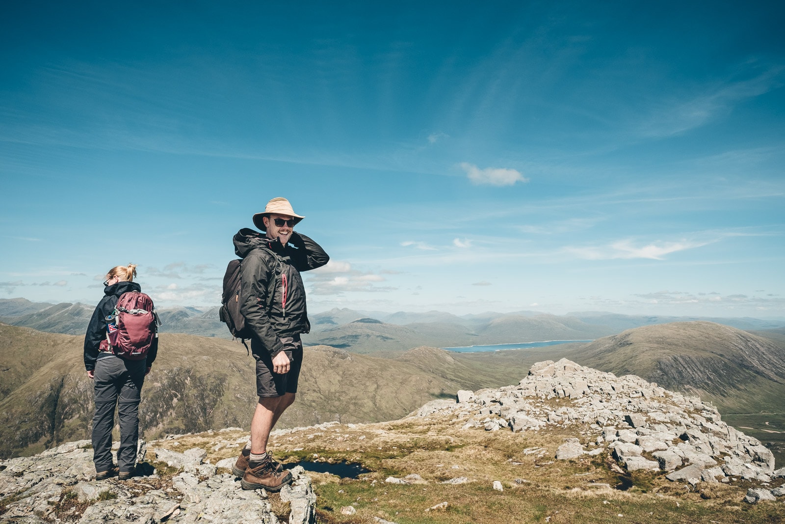 Scotland Glencoe Stu on top of Stob Dubh