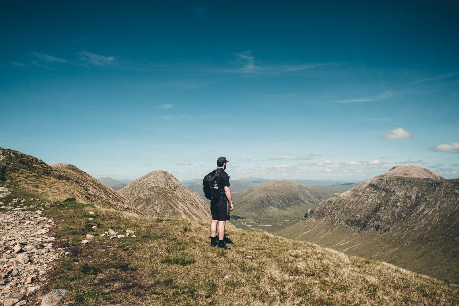 Scotland Glencoe Tim Looking Out over Valley