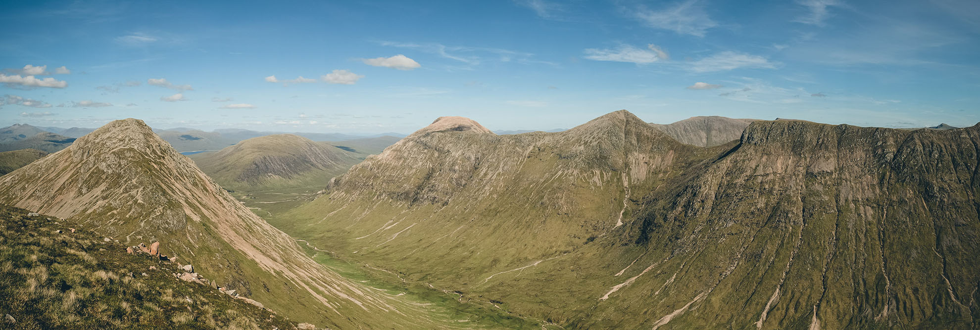 Scotland Top of Stob Dubh Panorama