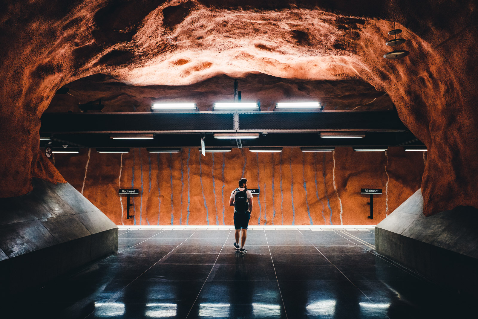 Stockholm Radhuset Metro Station Art Tim