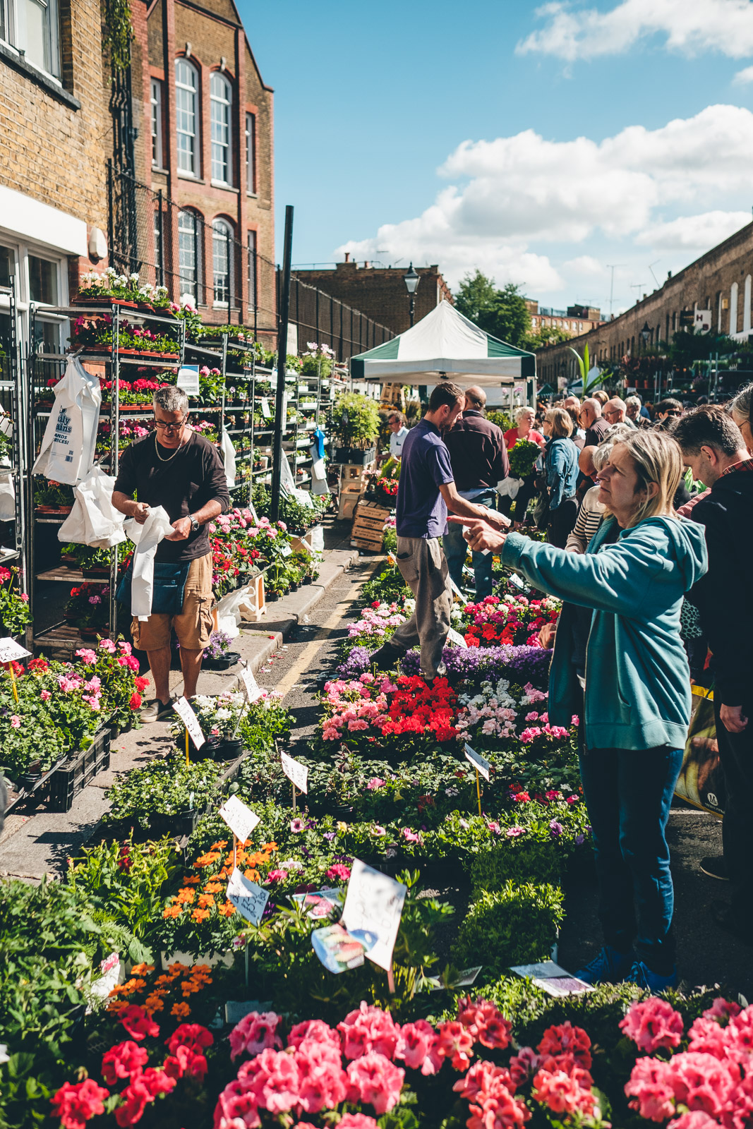 Columbia Road Flower Market London Bartering