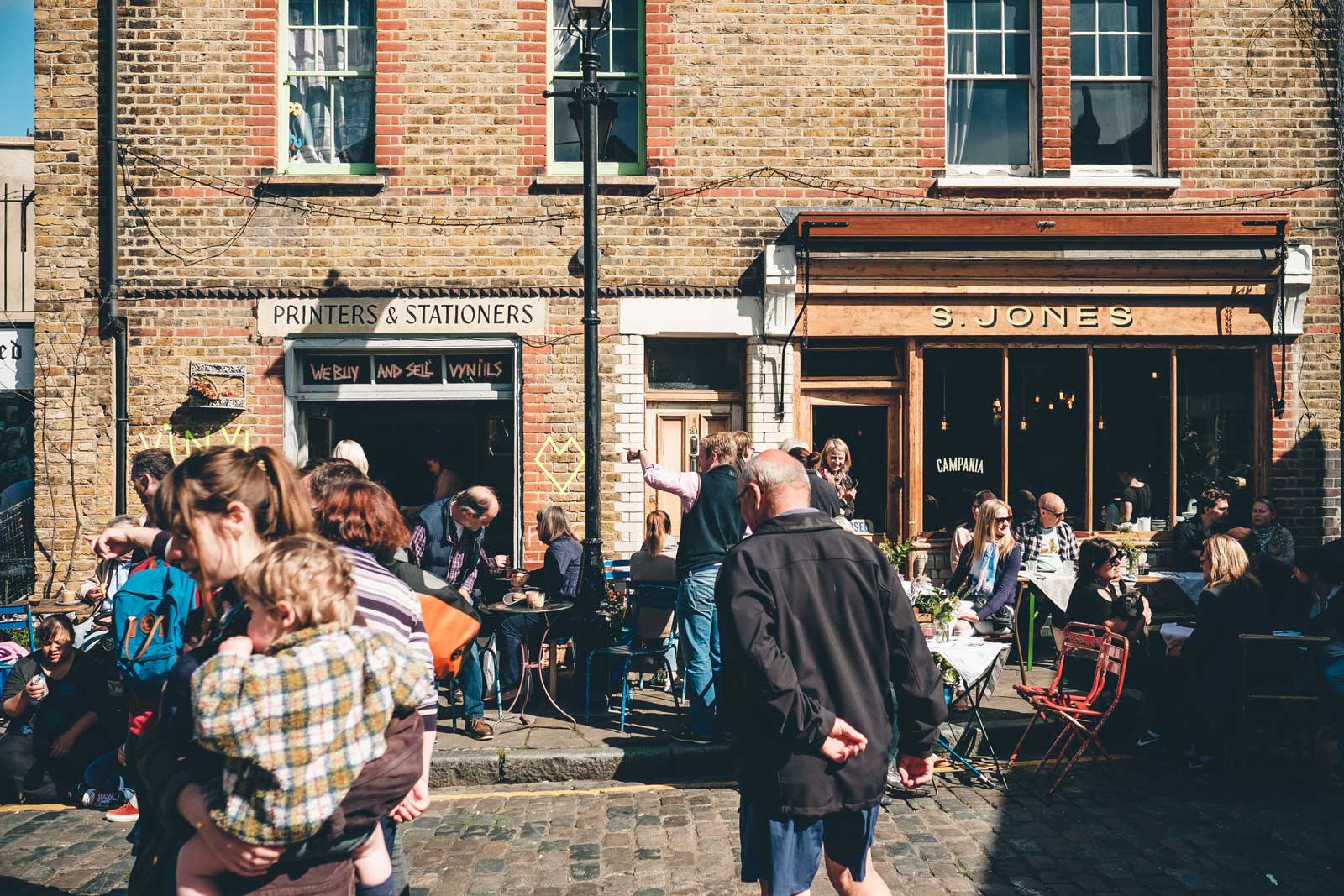 Columbia Road Flower Market London Campania Cafe