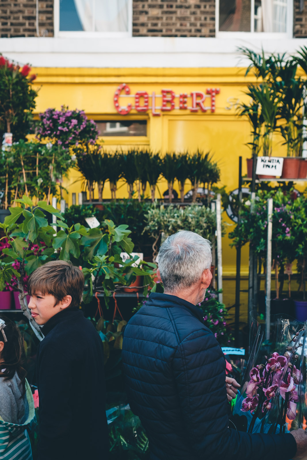 Columbia Road Flower Market London Colbert Stall